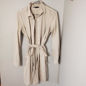 Tommy Hilfiger Polka Dot Long Sleeve Shirt Dress